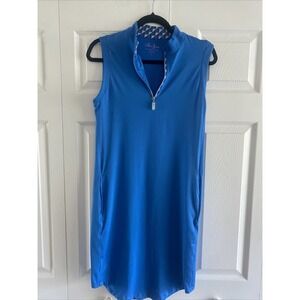 Lillie Green Womens Small Blue Golf Dress New UPF  Pickleball‎ Preppy